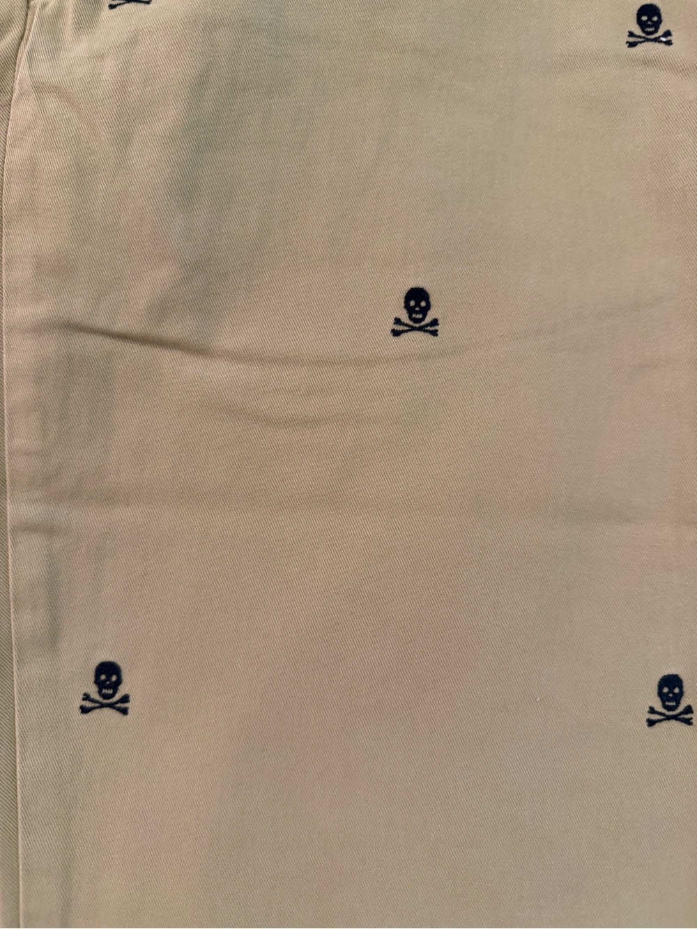 Polo Ralph Lauren 36x32 Slim Fit Khaki Skull Crossbones Embroidered Chinos - Picture 3 of 5